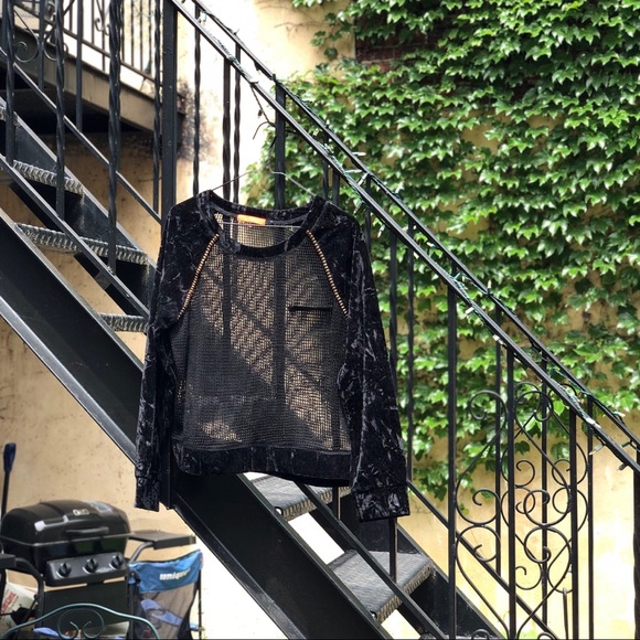 Lulumari Sheer Velvet Top - Picture 7 of 9